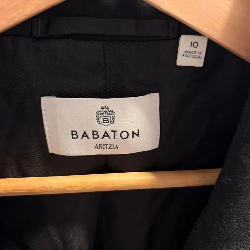 Babaton Aritzia Women's Black Single-Button Tailored Blazer Size 10